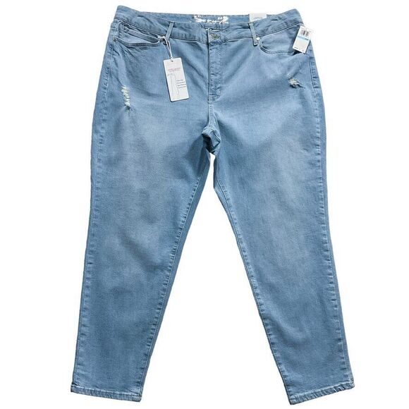 Seven7 Womens Jeans size 20W new nwt $79 Light Wash Denim Metro Skinny x29" r331 - Picture 1 of 12